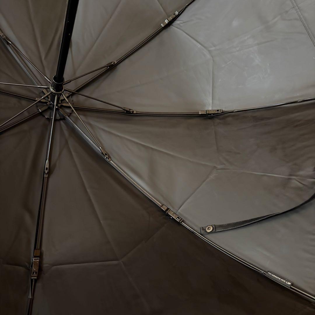 サンバリア100折りたたみ日傘　2段折　コンビmokuブルー