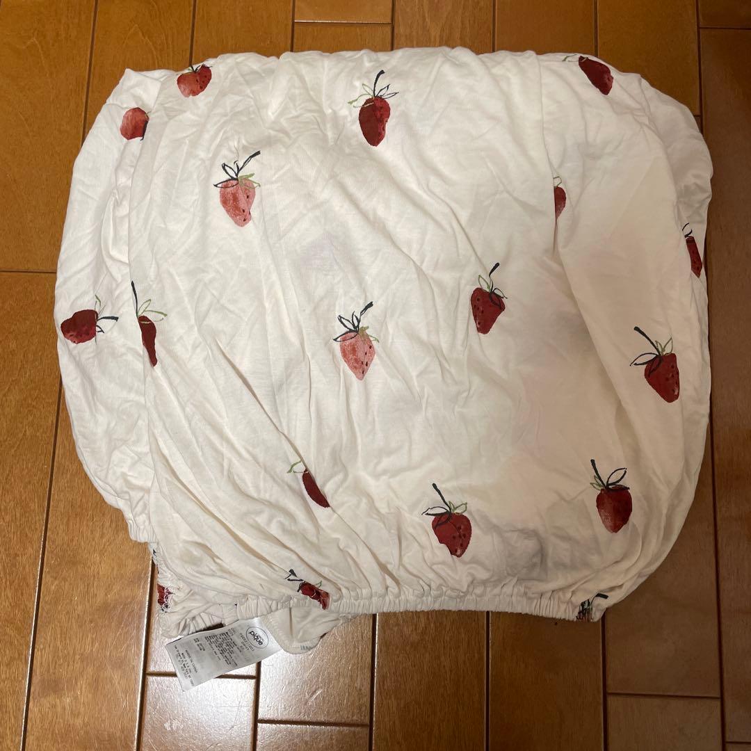 【完売商品】ジェラートピケ　寝具3点　掛布団 敷布団枕カバー　セミダブル　いちご