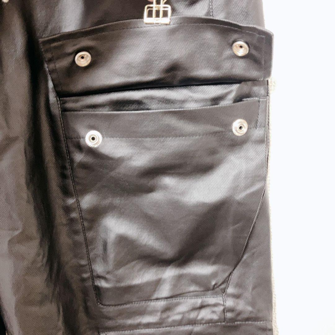 MIJKO カーゴパンツ y2k パンク opium 韓国 レザー調 黒 M