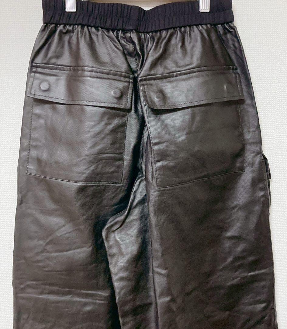 MIJKO カーゴパンツ y2k パンク opium 韓国 レザー調 黒 M