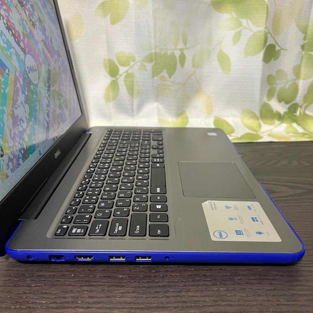 希少なブルー✨Dell Inspiron☆新品SSD256GB☆メモリ8G☆i3