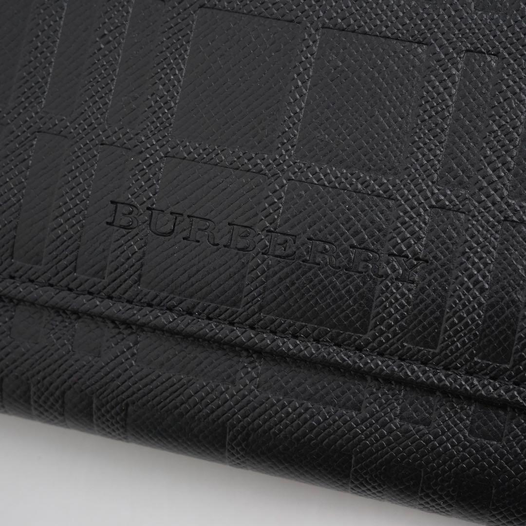 ✨新品未使用✨　Burberry 長財布　エンボスチェック　ノバチェック　黒色
