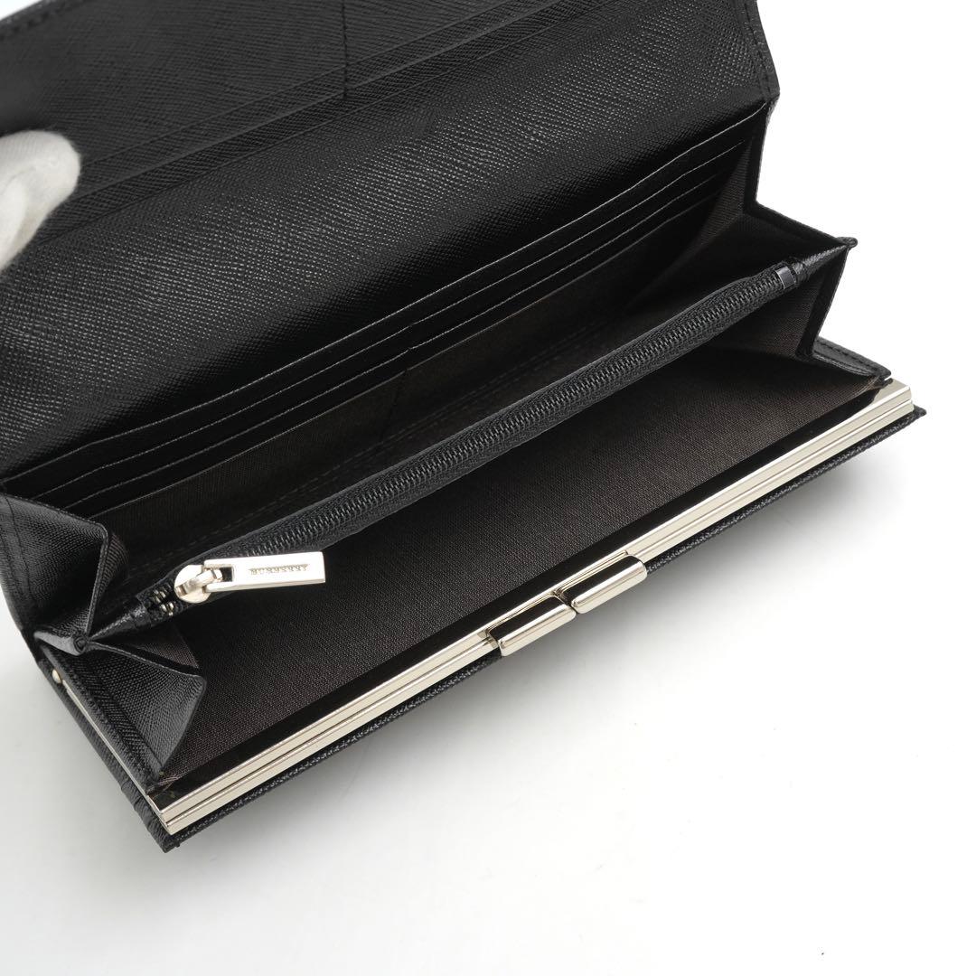 ✨新品未使用✨　Burberry 長財布　エンボスチェック　ノバチェック　黒色