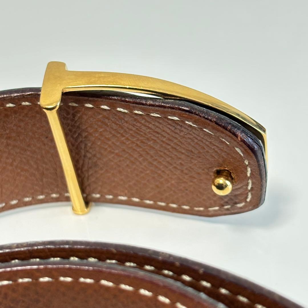 エルメス エトリエ ベルト ボックスカーフ V◯刻 80cm レザー