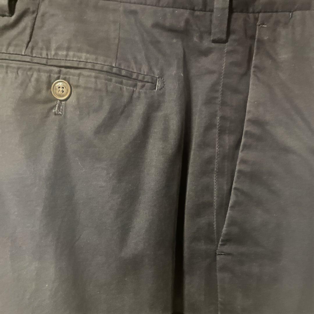 RALPH LAUREN purple labelコットンパンツ34ネイビー