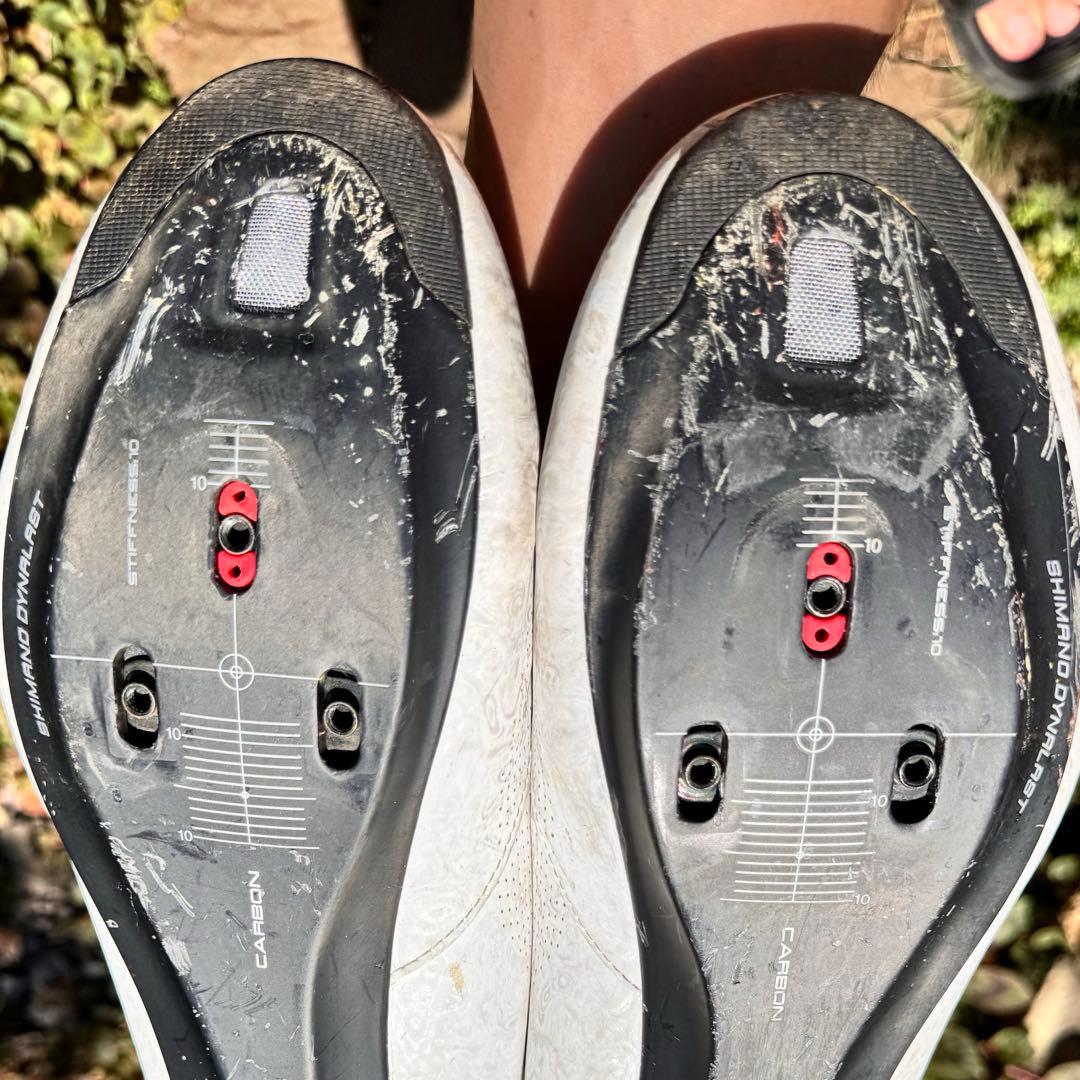 シマノ　ビンディングシューズ　RC7 42 カーボン　ホワイト　BOA