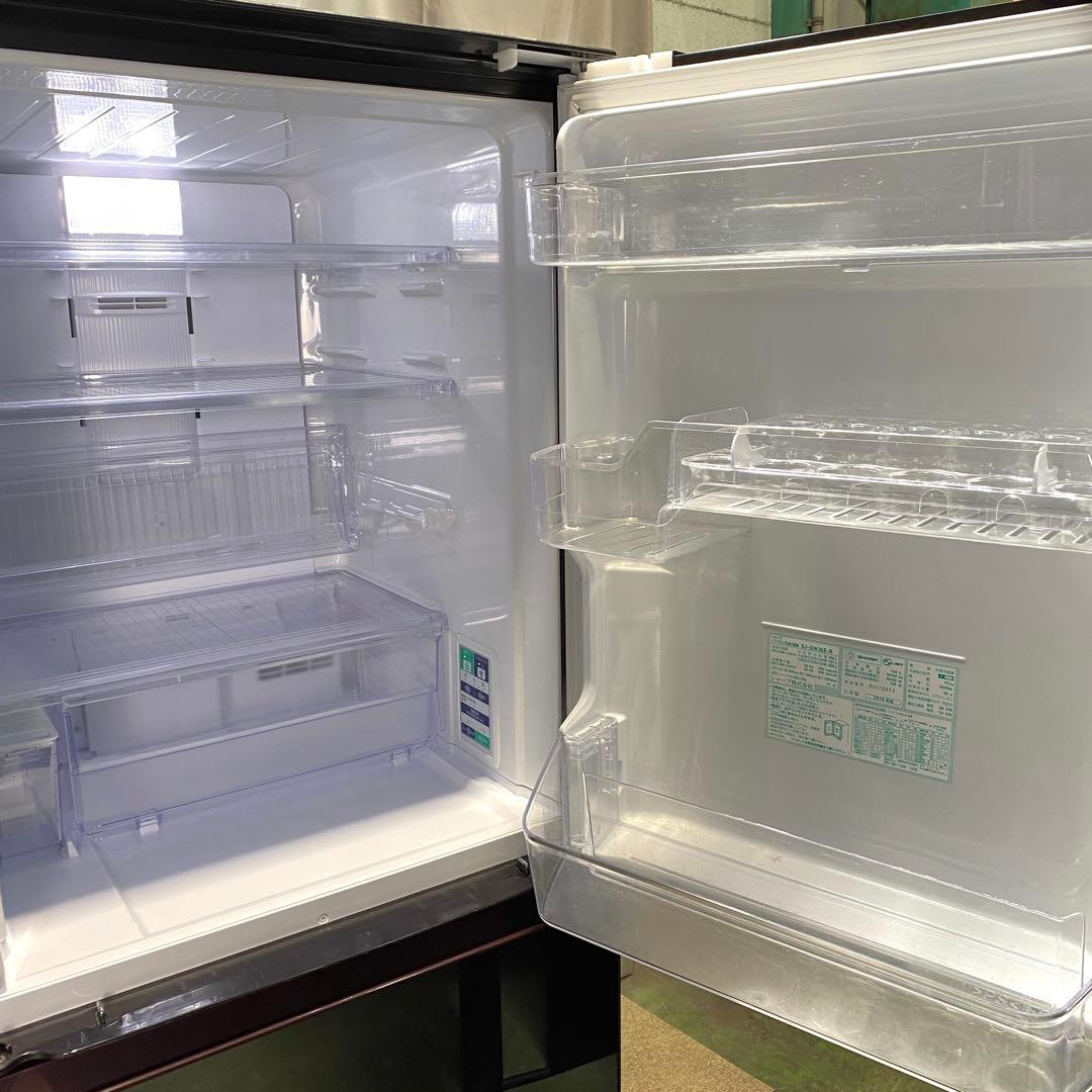 ＆ わりと美品 SHARP 冷蔵庫 356L SJ-GW36E-R レッド