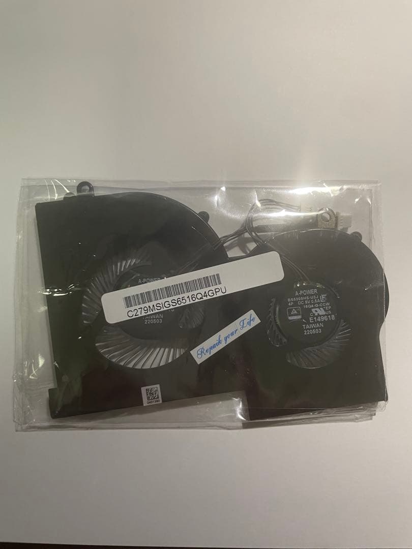 デュアルファン C279MSIG5661604GPU ノートPC用ファン