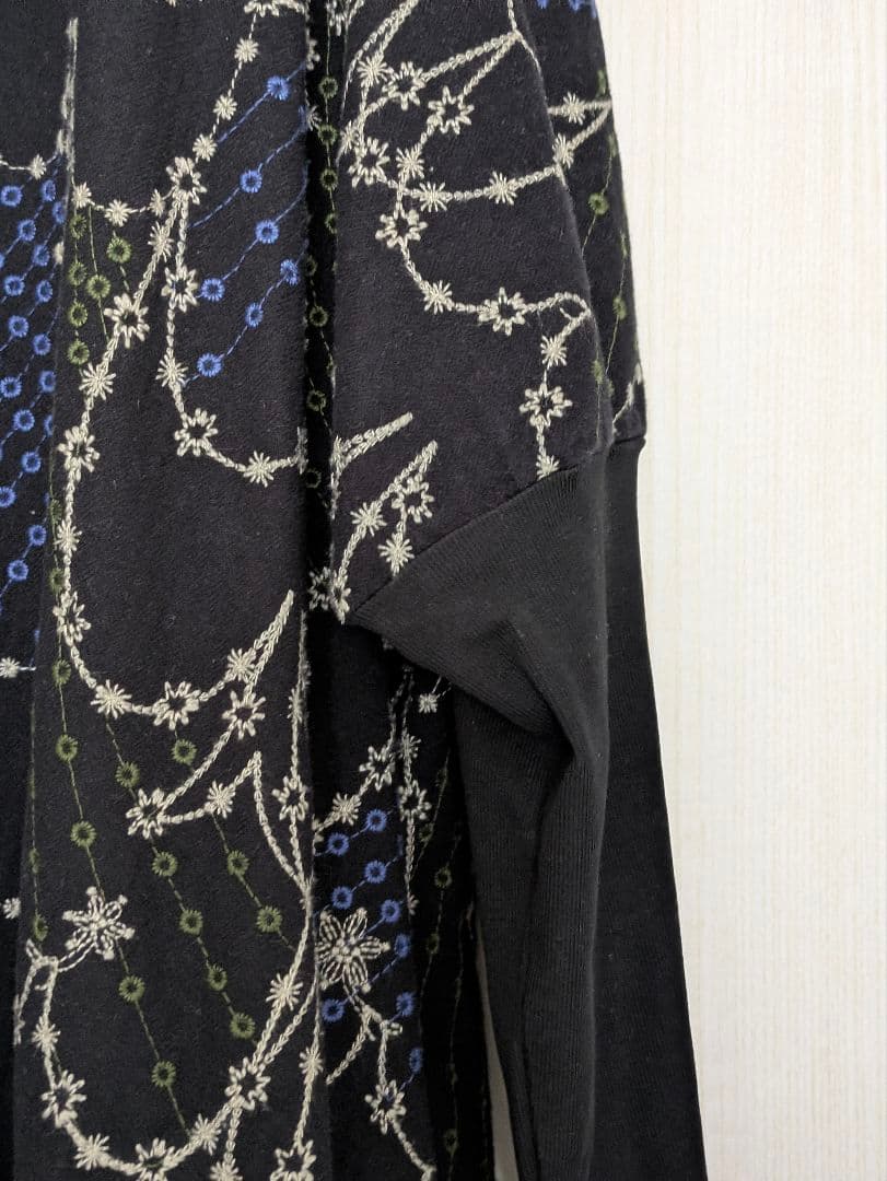 マーブルシュッド　EMB swallow袖リブワンピース