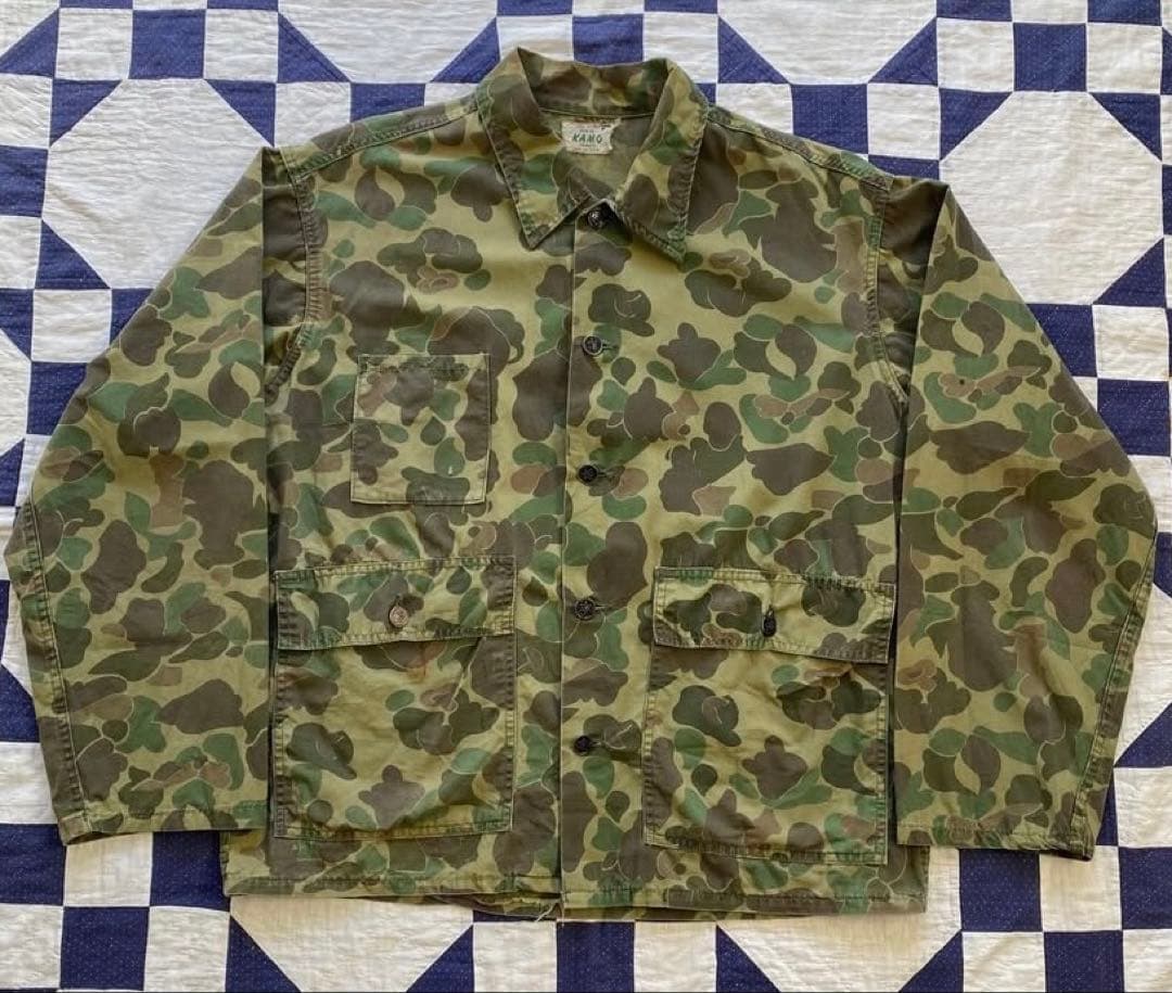 60s KAMO ダックハンターカモ　13スターボタン　ハンティング