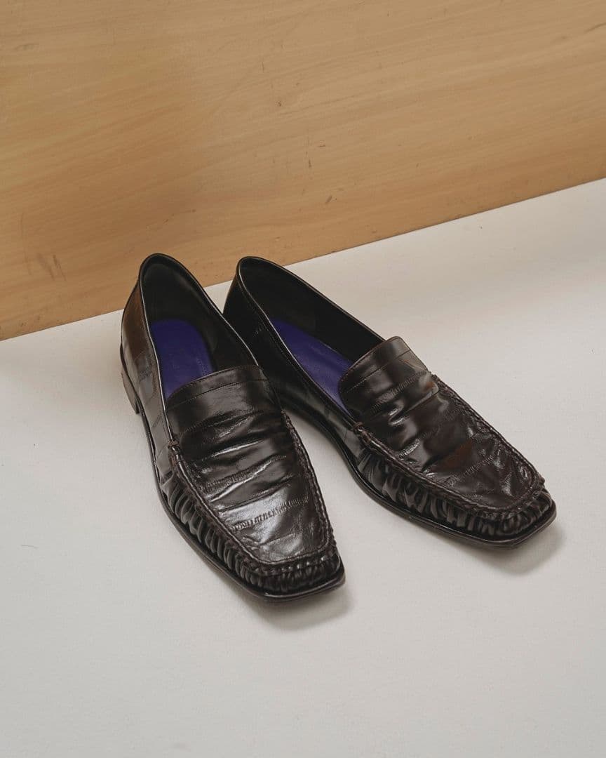 靴 todayful Squaretoe Gather Loafers 38