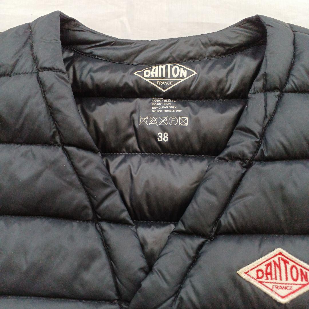 DANTON ダウンベスト ブラック 38
