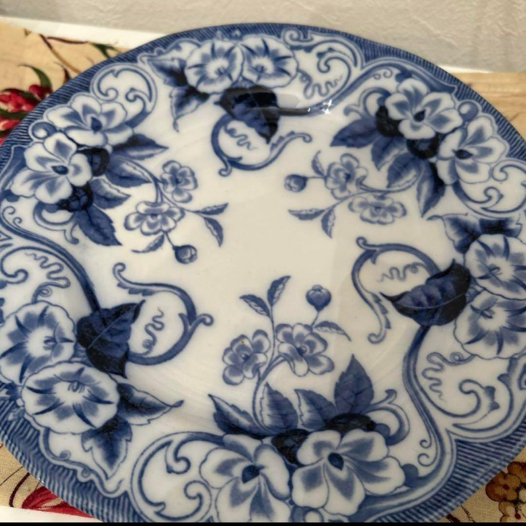 クレイユモントロー　フローラ　コンポティエ　フランスアンティーク　アンティーク