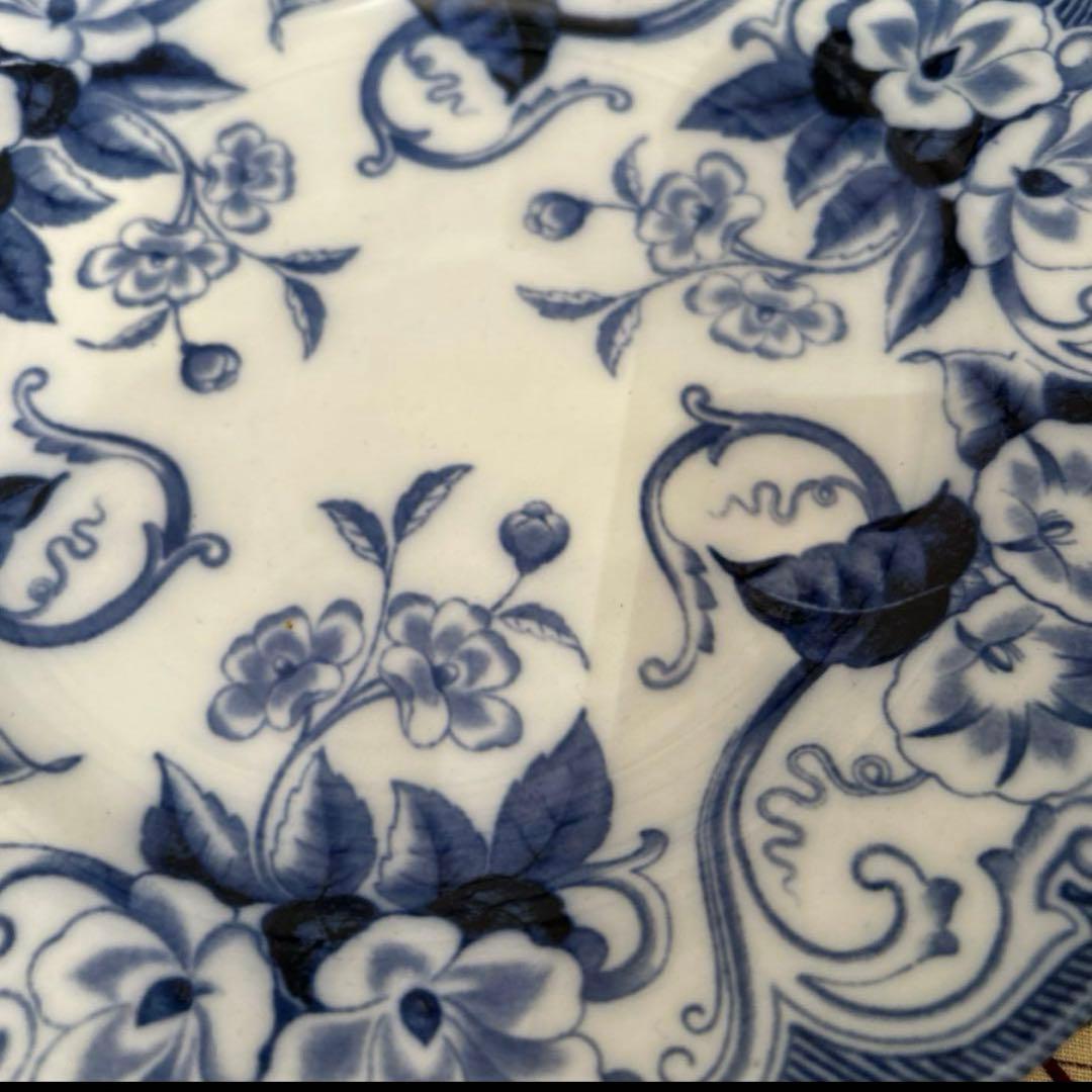 クレイユモントロー　フローラ　コンポティエ　フランスアンティーク　アンティーク