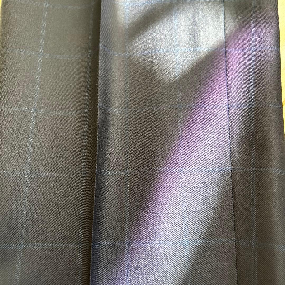 美品エルメネジルドゼニアスーツ　シングル　ネイビーストライプ　M