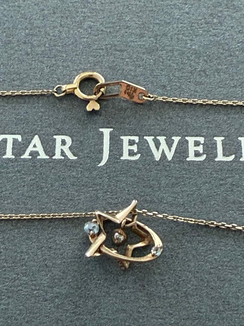 スタージュエリー ✨k10ダイヤモンド0.01ネックレス⭐︎保証書付き