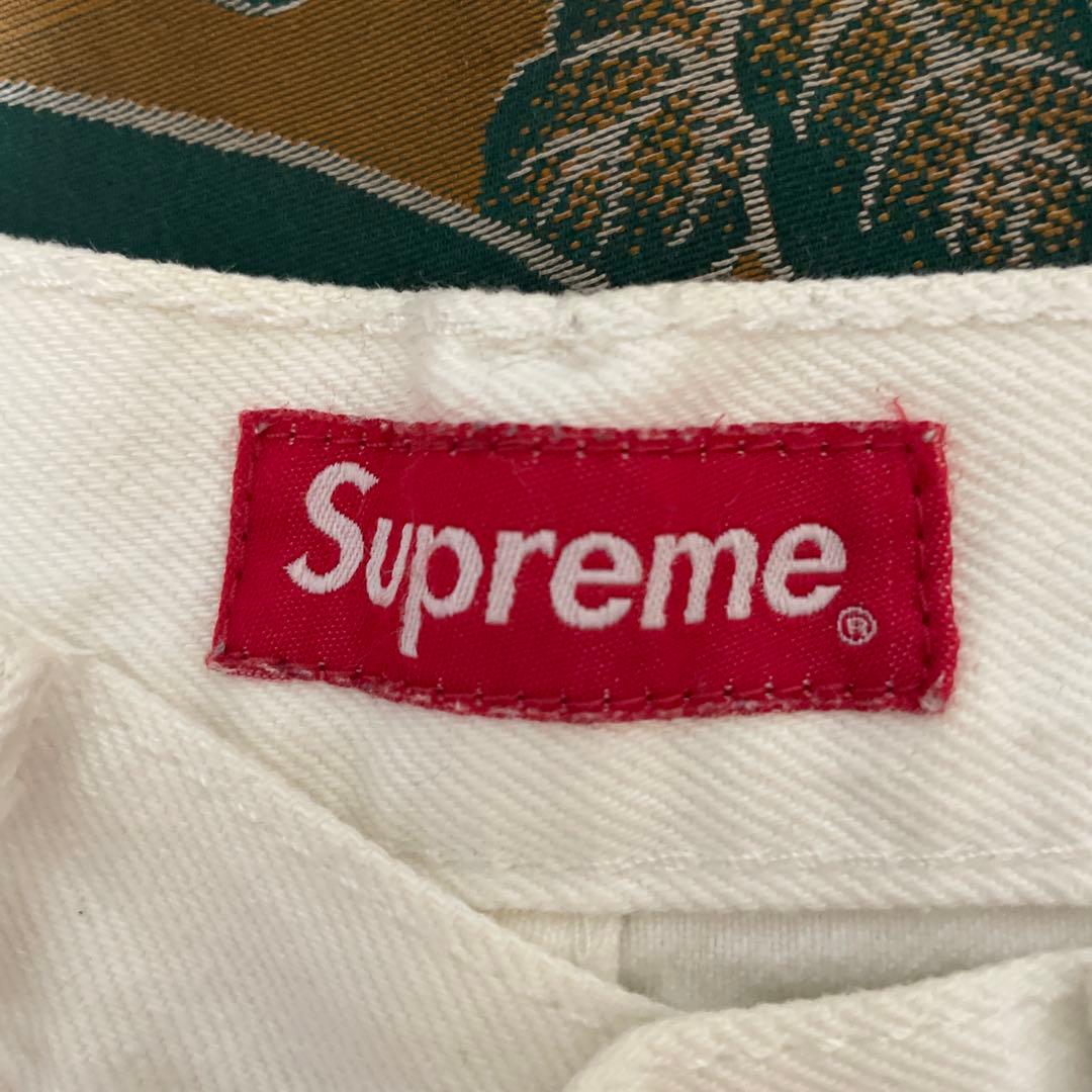 Supreme ホワイト デニムパンツ W30 L32