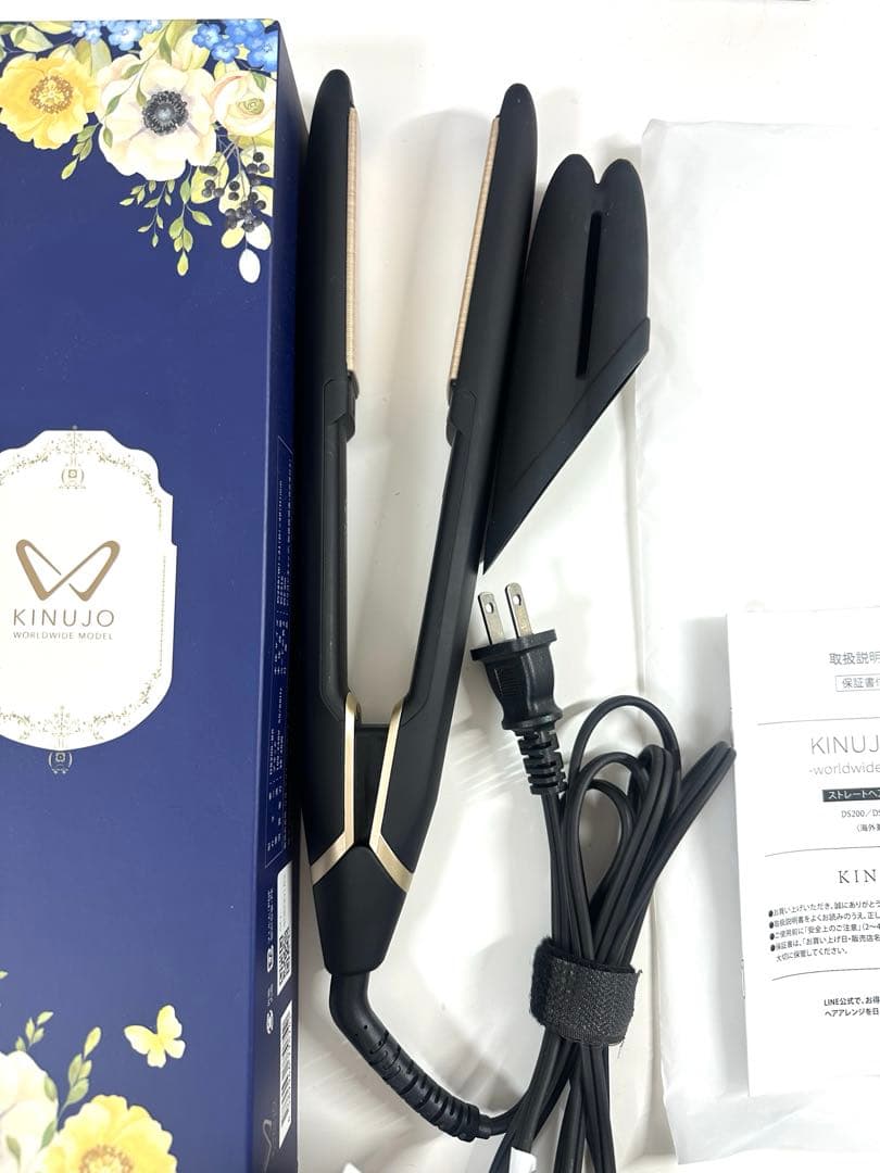 【未使用】KINUJO D5200 ブラック ストレートヘアアイロン　絹女
