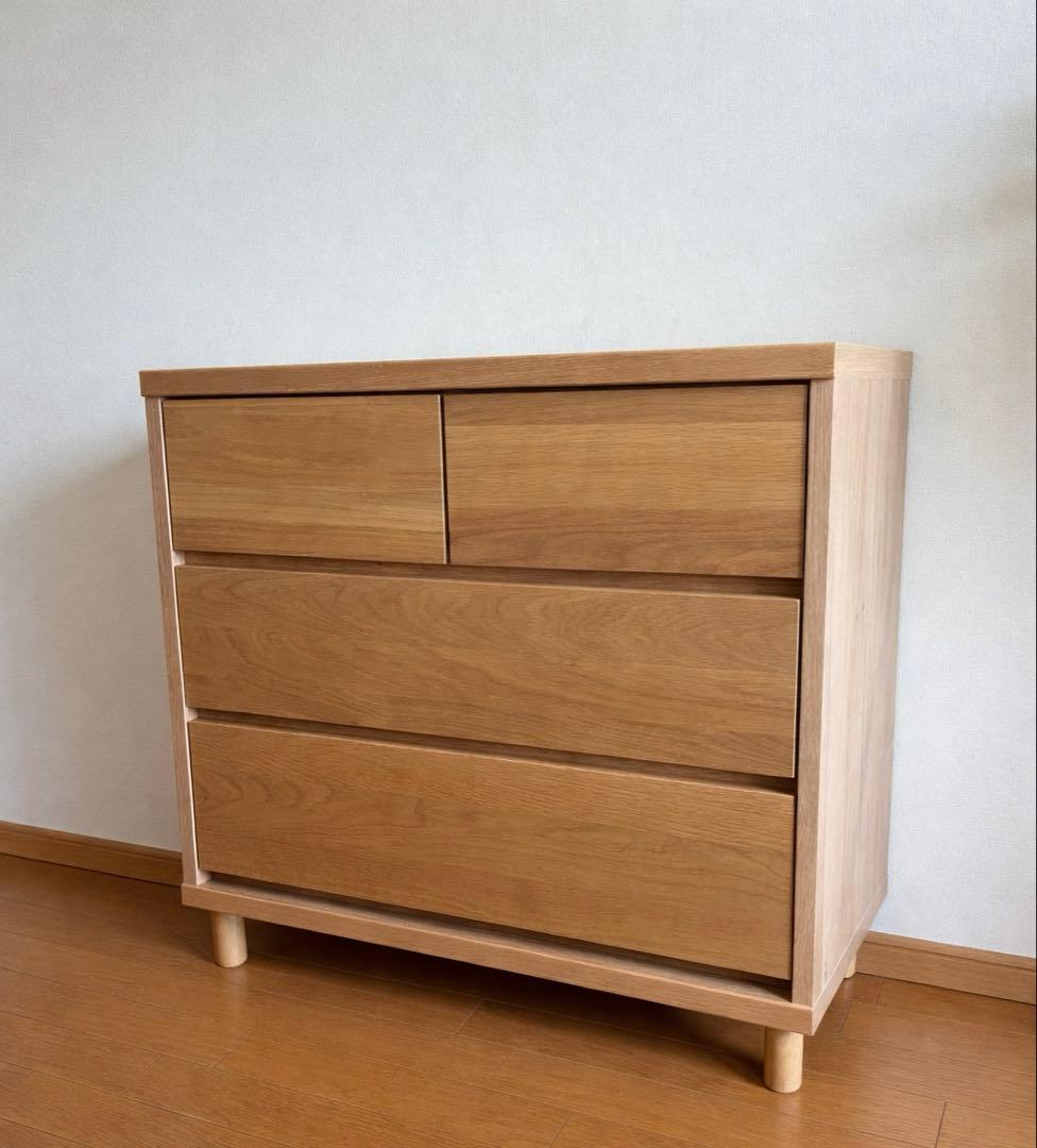 日本製 OCTA オクタ ローチェスト 幅約75センチ 北欧調