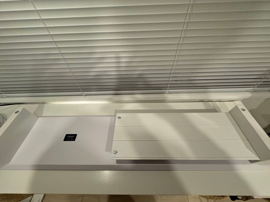 amesoba モニタースタンド デスク MASSIRO (オールホワイト)