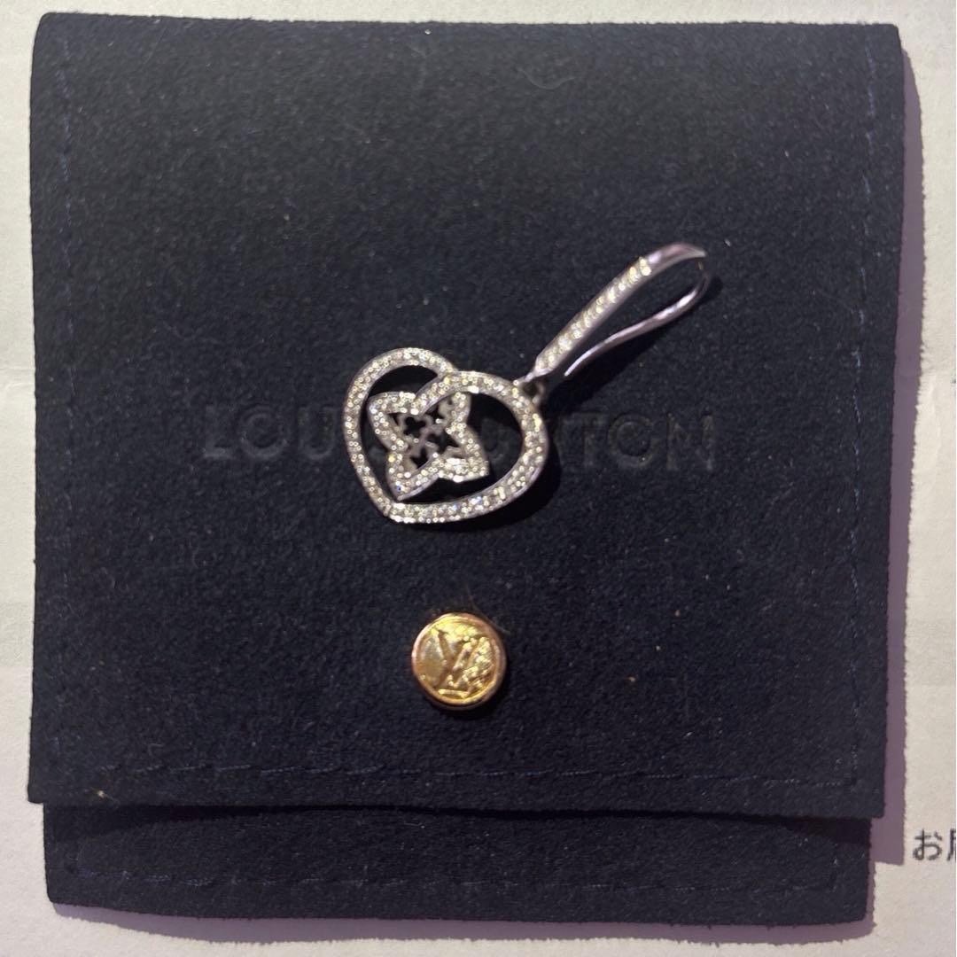 ルイヴィトン K18WG ダイヤモンド ブッフルドレイユクールピアス 片方のみ