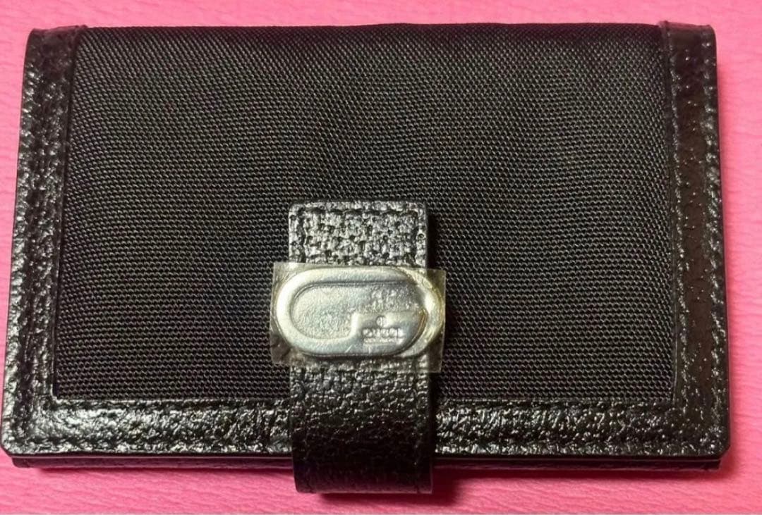 【近日削除】GUCCI 黒 定期 パスケース カードケース 名刺入れ ジャンク品