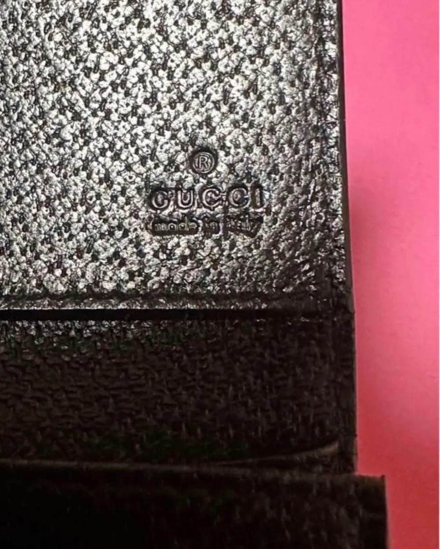 【近日削除】GUCCI 黒 定期 パスケース カードケース 名刺入れ ジャンク品