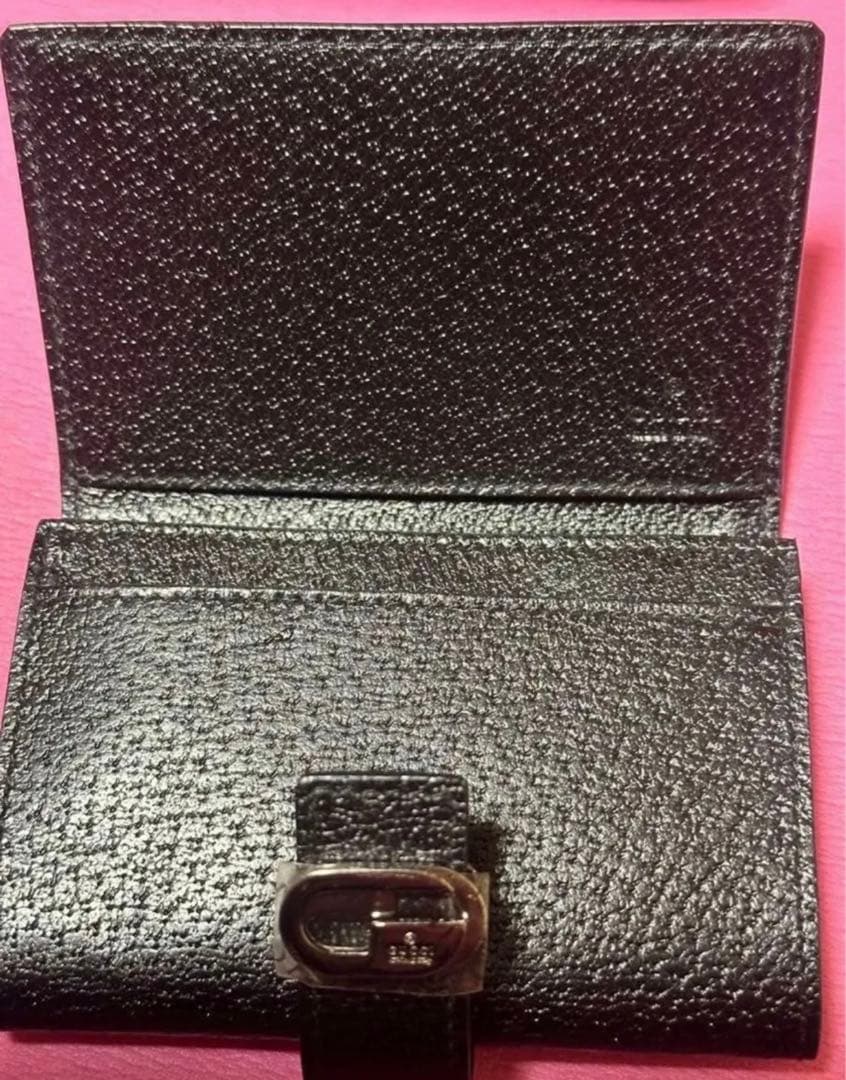 【近日削除】GUCCI 黒 定期 パスケース カードケース 名刺入れ ジャンク品