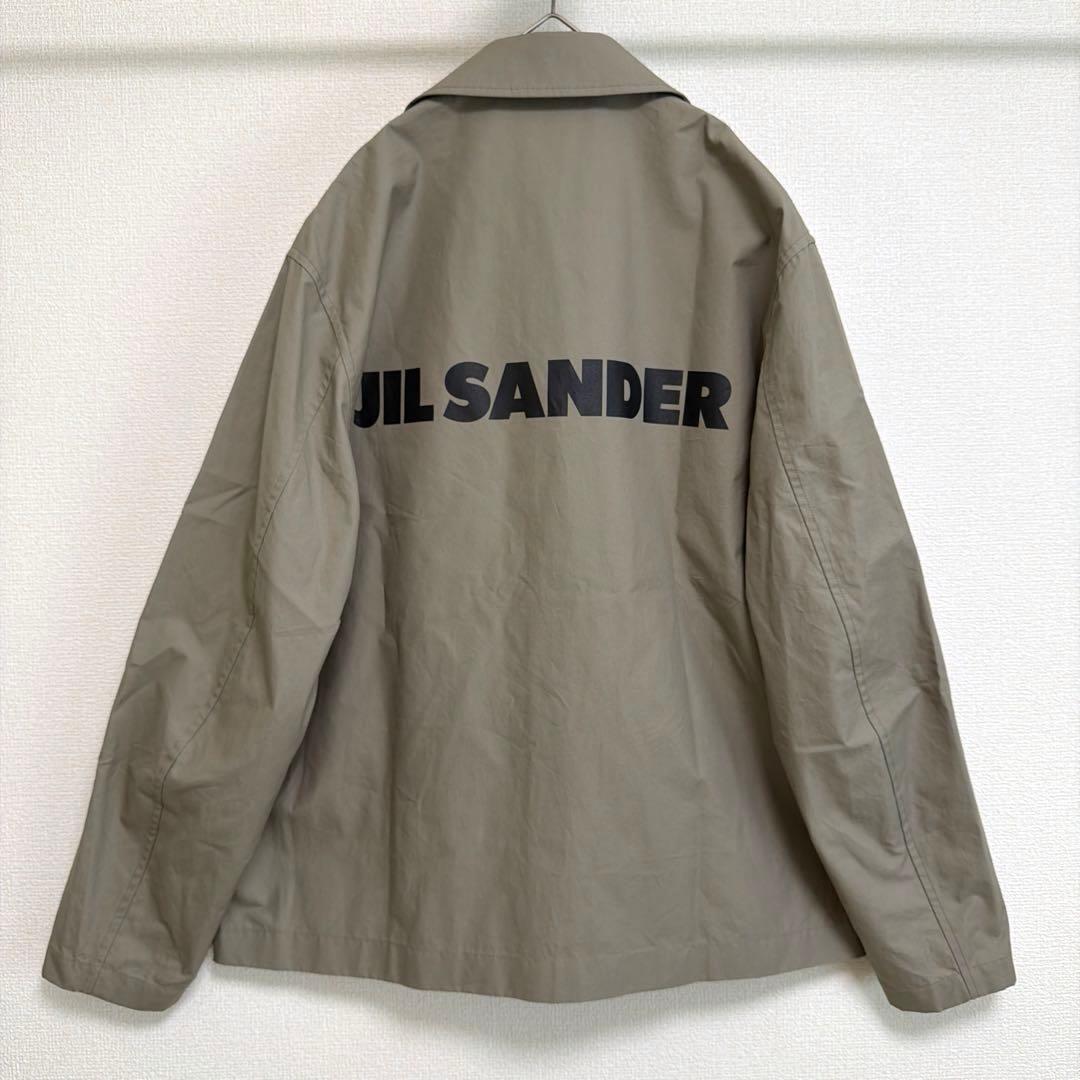 【希少 入手困難】ジルサンダー　バックプリント　ナイロン　コーチジャケット