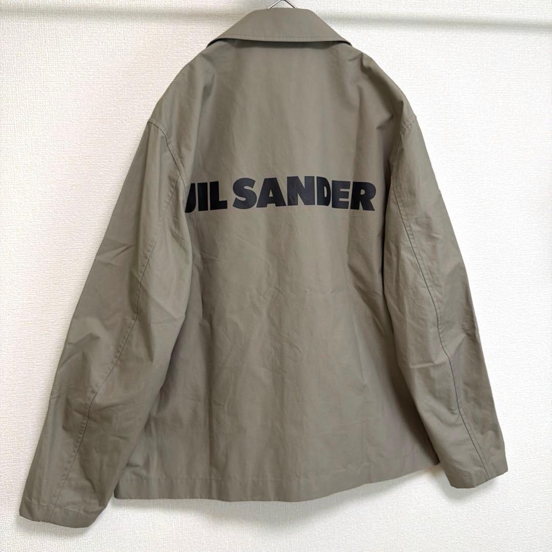 【希少 入手困難】ジルサンダー　バックプリント　ナイロン　コーチジャケット
