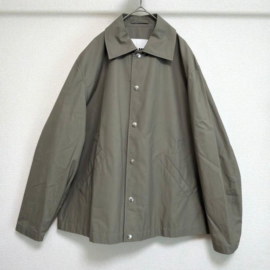 【希少 入手困難】ジルサンダー　バックプリント　ナイロン　コーチジャケット