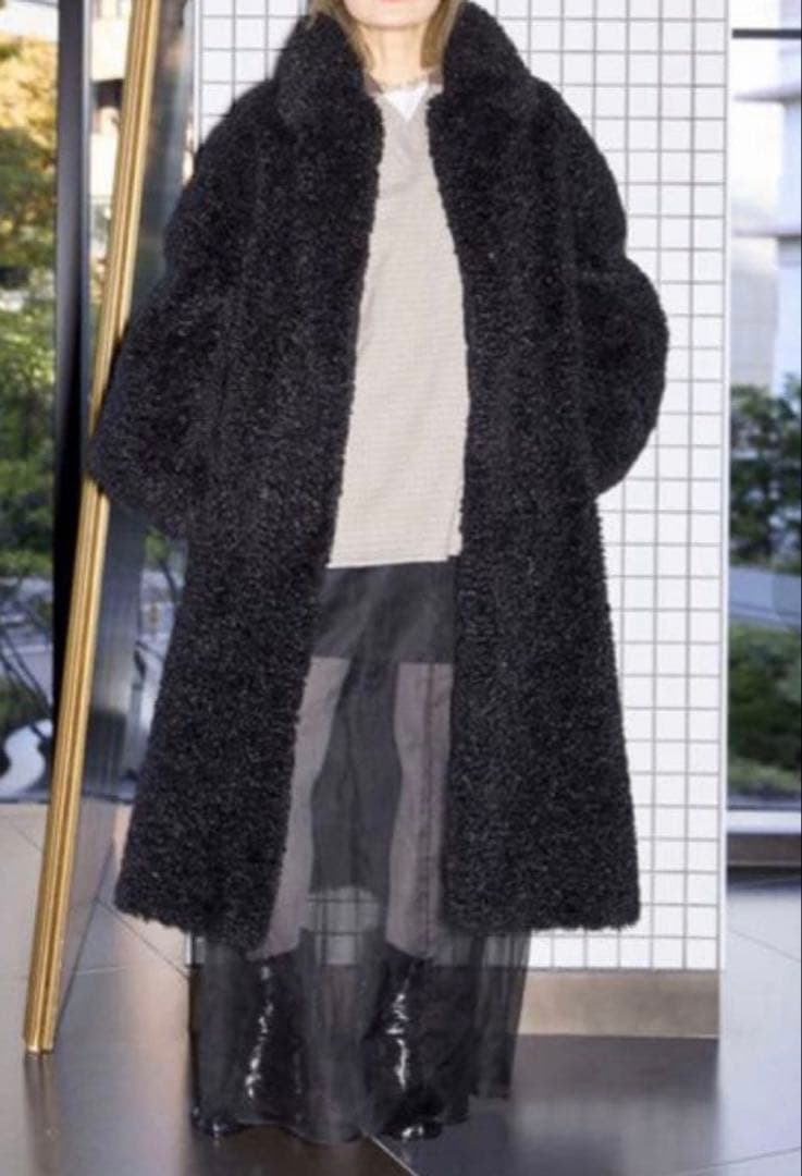 CITYSHOP SHEEP FUR LIKE コート ブラック　36