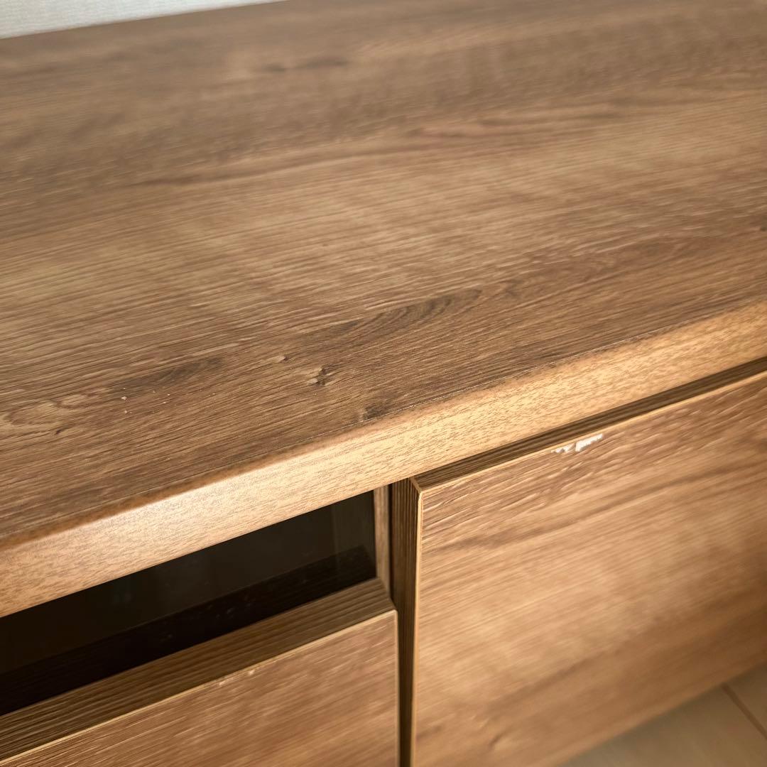 LOWYA 140cm テレビ台 ローテレビ台 テレビボード シャビーナチュラル