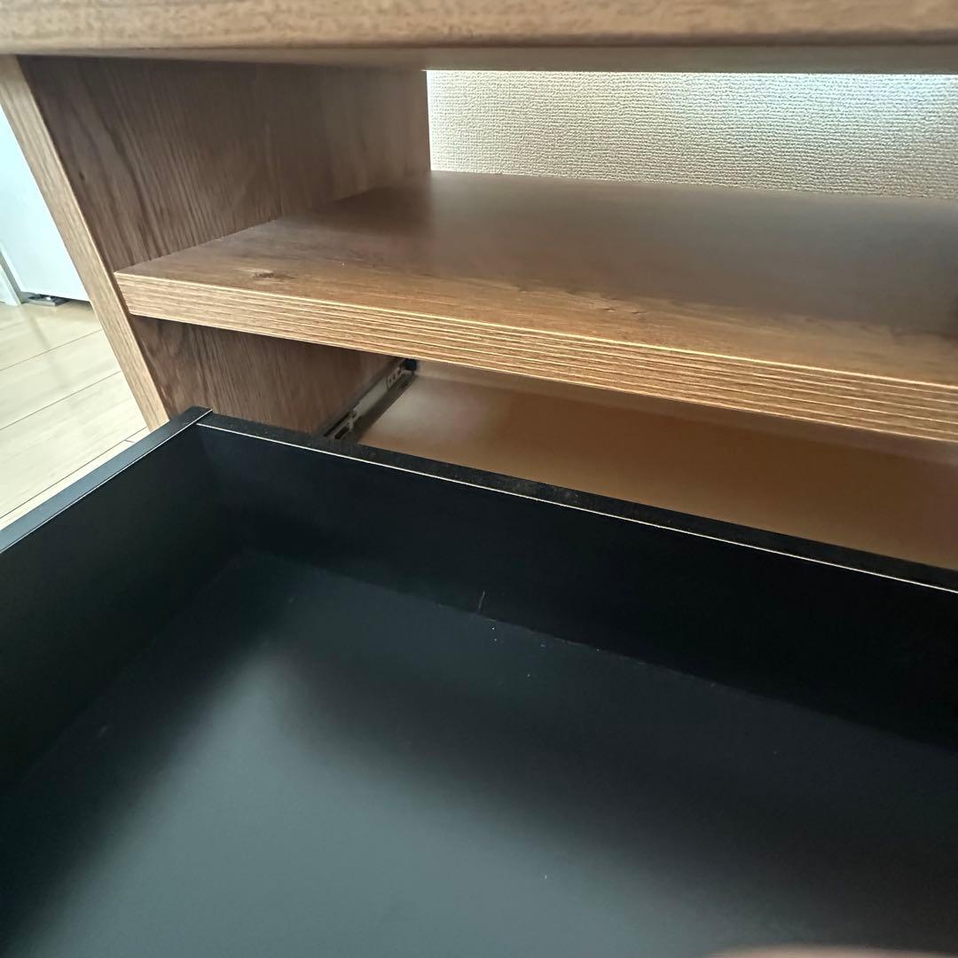 LOWYA 140cm テレビ台 ローテレビ台 テレビボード シャビーナチュラル