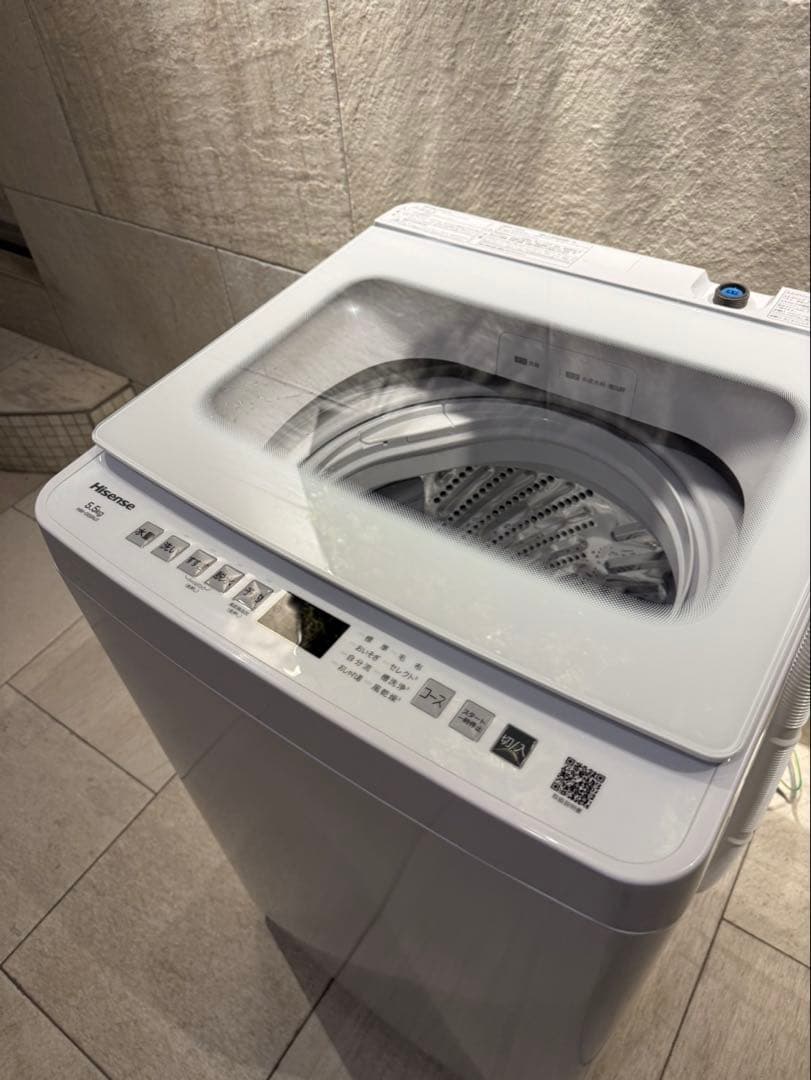 2025年製★美品　ハイセンス 全自動電気洗濯機 HW-G55NJ1