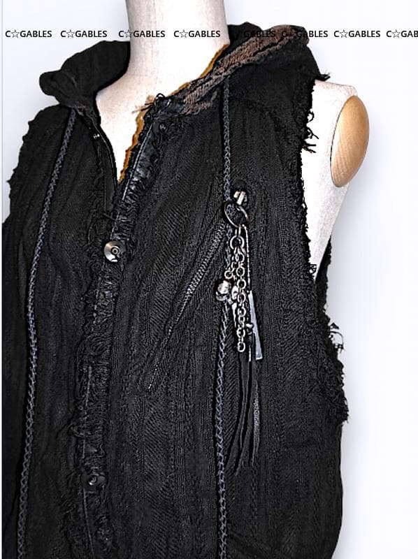 KMRII ケムリ　BLACK SHADOW フード付きベスト　激レア　希少