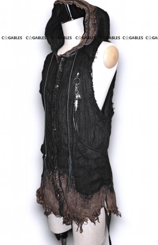 KMRII ケムリ　BLACK SHADOW フード付きベスト　激レア　希少