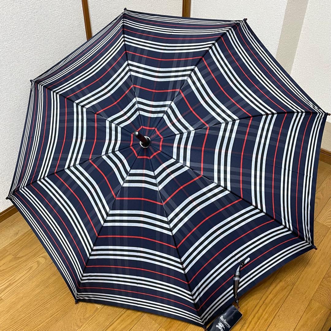 【新品未使用】Burberrys 長傘 雨傘 ノバチェック 総柄