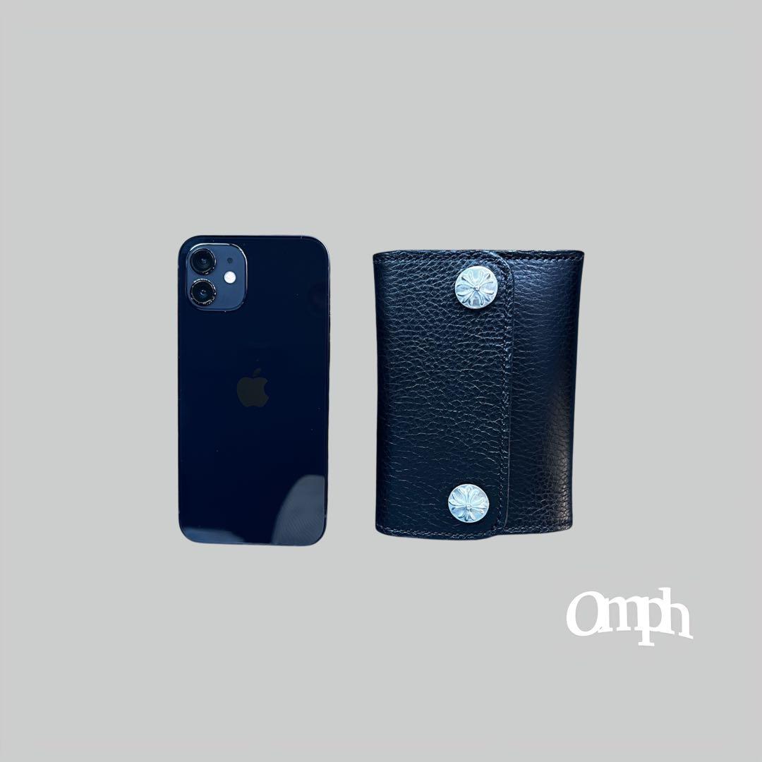 レザーウォレット コンチョ付き 本革 コンパクト財布 ウォレットチェーン対応