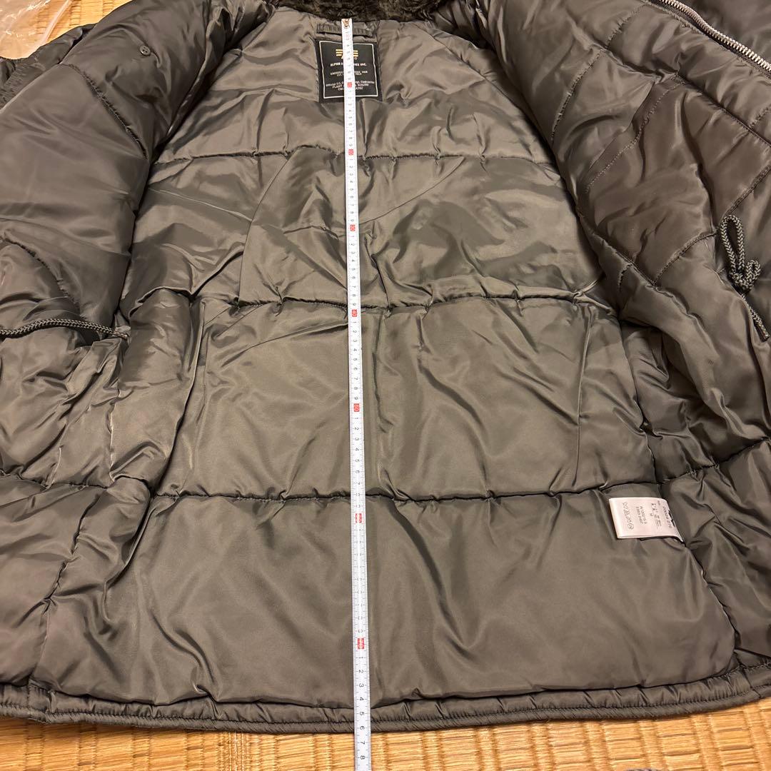 美品　ALPHA ミリタリージャケット　カーキ　M