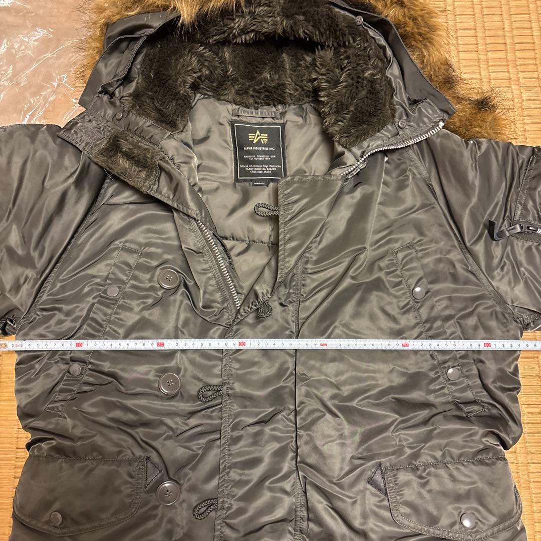 美品　ALPHA ミリタリージャケット　カーキ　M