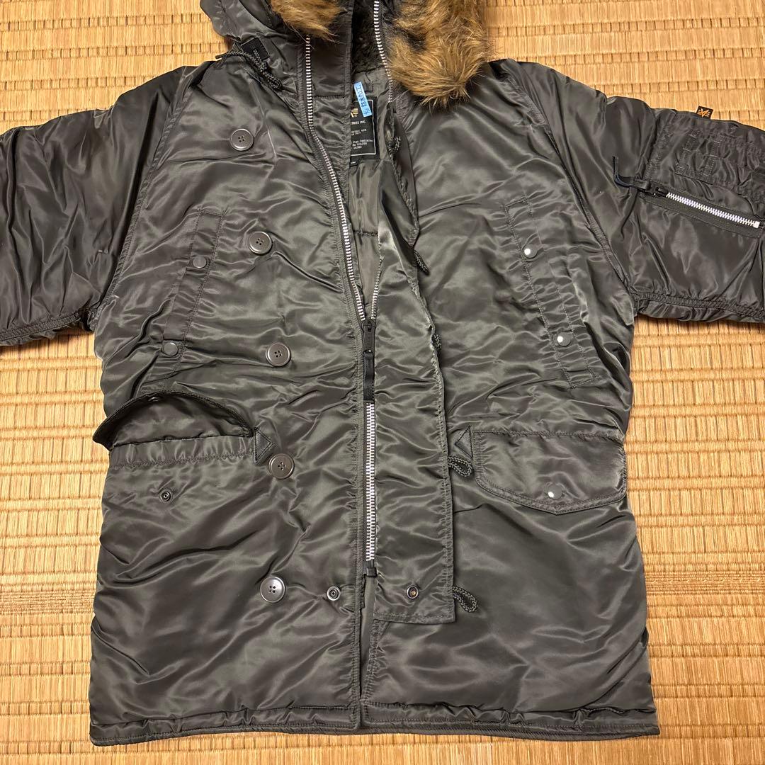 美品　ALPHA ミリタリージャケット　カーキ　M