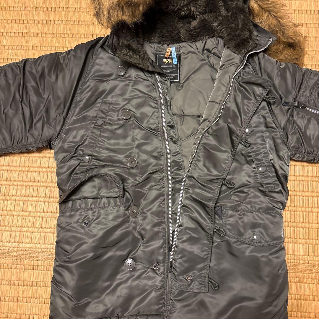 美品　ALPHA ミリタリージャケット　カーキ　M