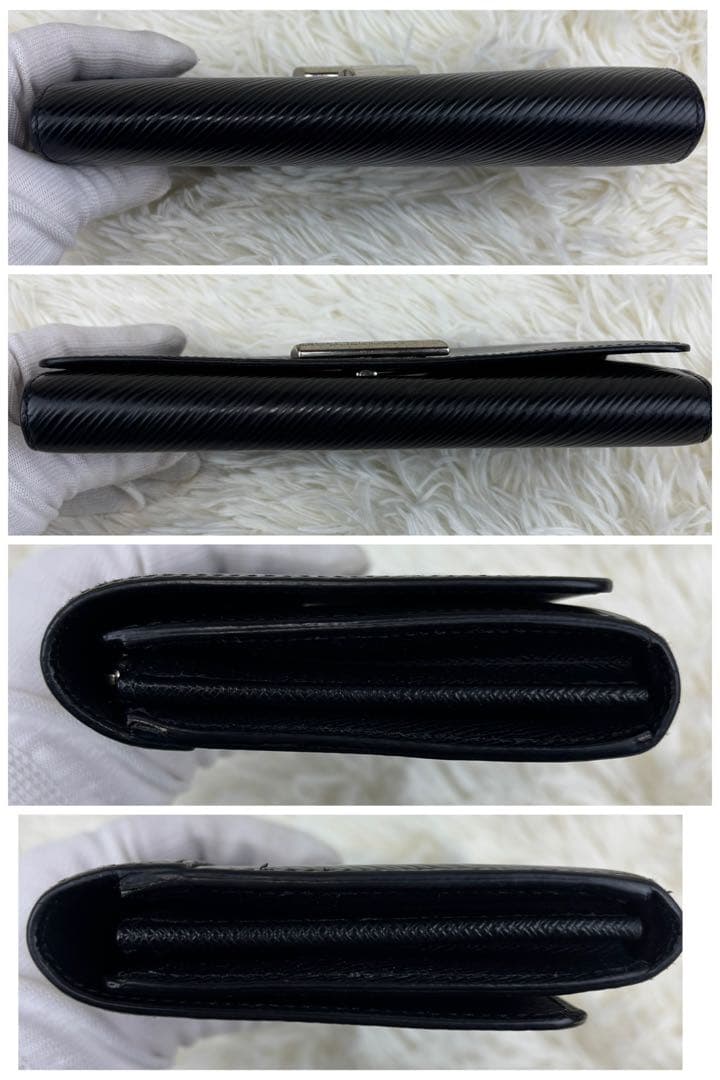 美品! ルイヴィトン エピ ポルトフォイユ ツイスト 長財布 ブラック RFID