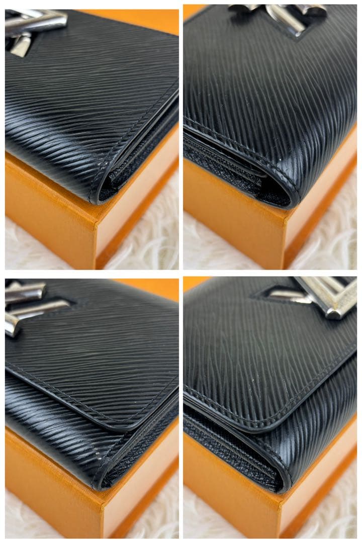 美品! ルイヴィトン エピ ポルトフォイユ ツイスト 長財布 ブラック RFID