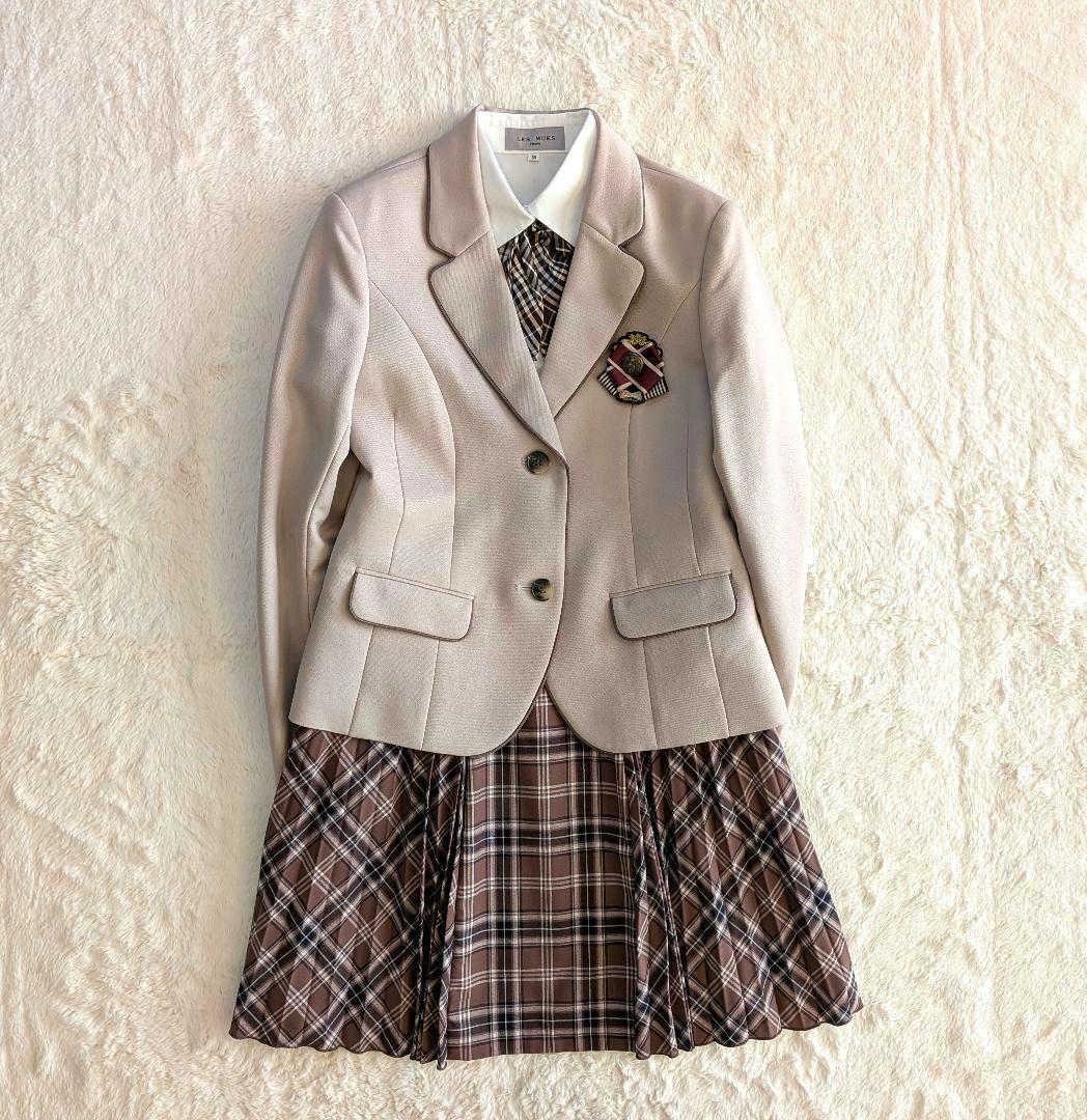 ショパンドゥ 卒服 フォーマルスーツ ブラウンチェック ブレザー165