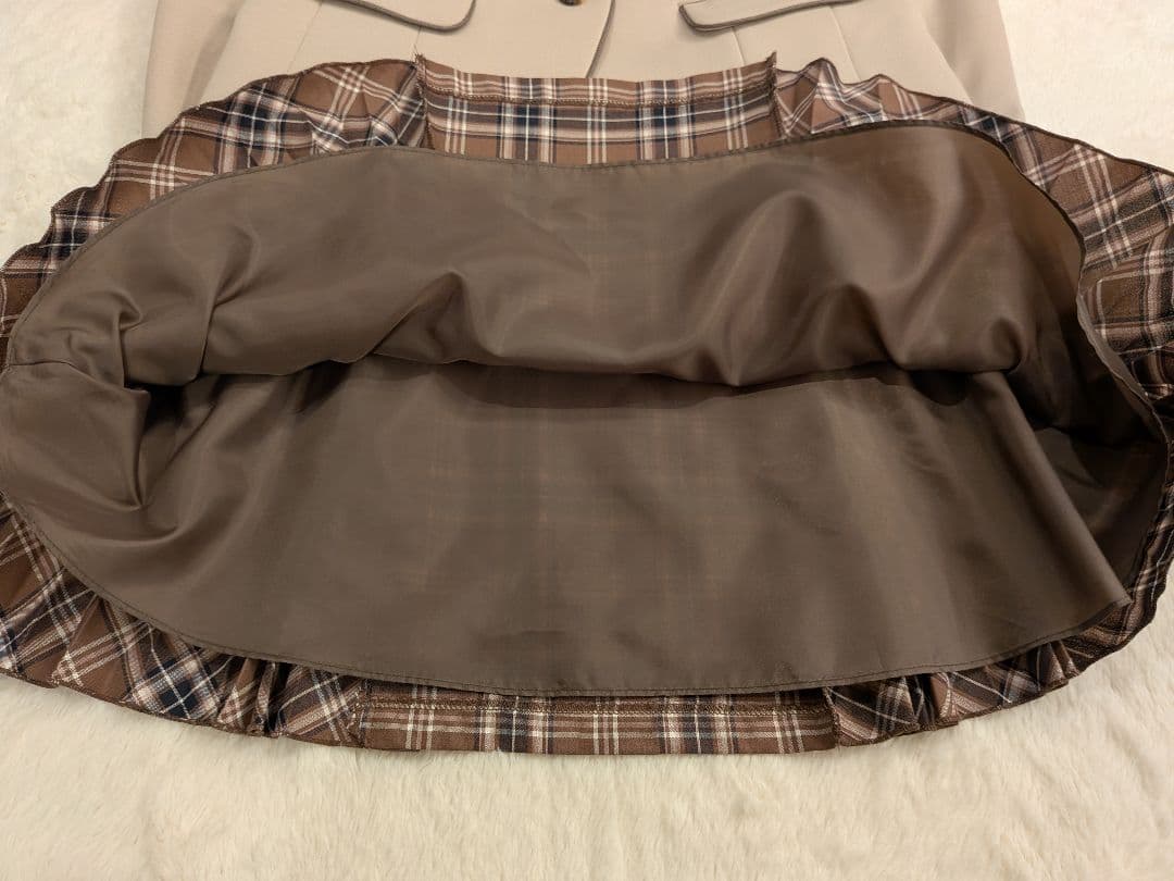 ショパンドゥ 卒服 フォーマルスーツ ブラウンチェック ブレザー165