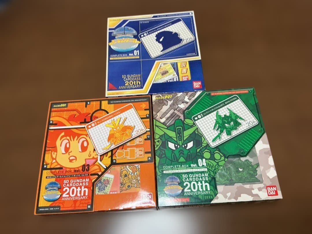 開封済SDガンダムワールドコンプリートボックスvol.1、vol.3、vol.4