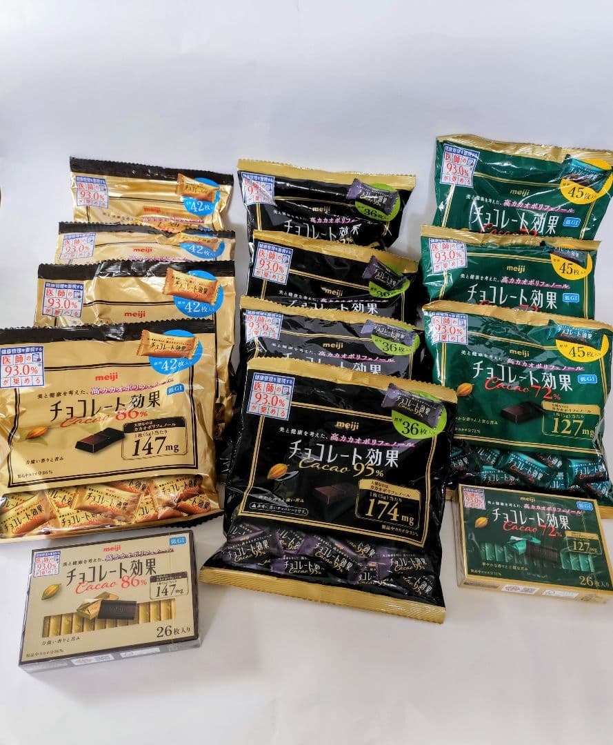 meiji チョコレート効果 美と健康を考えた、高カカオポリフェノール 13点