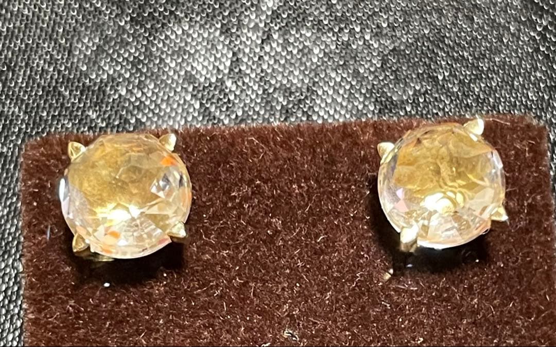 【MIZUKI】★ 希少 ★ 14KYG クォーツピアス